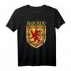 Scotland Rugby Coat of Arms T-Shirt mit Scottish Rampant Lion – Perfektes Geschenk für Rugby-Fans und stolze Schotten zum Geburtstag