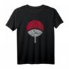 HapOwl Naruto Shippuden Sasuke Uchiha Symbol Distressed T-Shirt – Offiziell lizenziertes Anime Merchandise für Fans