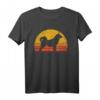 Retro Akita Inu T-Shirt for Dog Lovers - Vintage Sunset Dog Mom & Dad Shirt, Perfect for Holidays & Birthdays