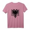 Albanien Albanische Adler-Flagge T-Shirt - Klassisch geschnitten, doppelt genähter Saum, ideal für Albanien-Fans
