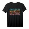 Lustiges Mathematik T-Shirt für Lehrer, Nerds & Wissenschaftler - Englisch ist wichtig, aber Mathematik ist wichtiger, Retro Stil