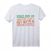 Lustiges Mathematik T-Shirt für Lehrer, Nerds & Wissenschaftler - Englisch ist wichtig, aber Mathematik ist wichtiger, Retro Stil