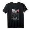 Damen MFA Arzthelferin Medizinische Fachangestellte T-Shirt mit Herzschlag-Motiv – Perfektes Geschenk zum Abschluss, Geburtstag oder Berufsstart