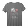 Damen MFA Arzthelferin Medizinische Fachangestellte T-Shirt mit Herzschlag-Motiv – Perfektes Geschenk zum Abschluss, Geburtstag oder Berufsstart