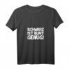 Damen Schwarz ist bunt genug T-Shirt mit V-Ausschnitt – Humorvolles Gothic & Emo Statement-Shirt für dunkle Seelen