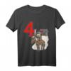 Kinder Ritter 4. Geburtstag Burg Schloss & Nummer 4 T-Shirt – Perfekt für kleine Ritterfans auf der Geburtstagsfeier