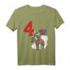 Kinder Ritter 4. Geburtstag Burg Schloss & Nummer 4 T-Shirt – Perfekt für kleine Ritterfans auf der Geburtstagsfeier