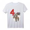 Kinder Ritter 4. Geburtstag Burg Schloss & Nummer 4 T-Shirt – Perfekt für kleine Ritterfans auf der Geburtstagsfeier