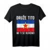 Jugoslawien Flagge & Landkarte T-Shirt – Nostalgisches Design für Stolze Bosnier, Kroaten, Serben, Slowenen & mehr