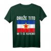 Jugoslawien Flagge & Landkarte T-Shirt – Nostalgisches Design für Stolze Bosnier, Kroaten, Serben, Slowenen & mehr