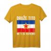 Jugoslawien Flagge & Landkarte T-Shirt – Nostalgisches Design für Stolze Bosnier, Kroaten, Serben, Slowenen & mehr