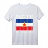 Jugoslawien Flagge & Landkarte T-Shirt – Nostalgisches Design für Stolze Bosnier, Kroaten, Serben, Slowenen & mehr