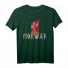 Norwegen Wikinger Schiff T-Shirt mit Flagge – Skandinavien Design, ideales Geschenk für Norwegen- und Wikinger-Fans