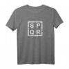 Stilvolles SPQR T-Shirt für Liebhaber der römischen Geschichte – Design mit Distressed Text, perfekt für Schule, Uni & Freizeit