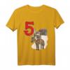 Kinder Ritter T-Shirt zum 5. Geburtstag mit Burg, Schloss und Nummer 5 - Perfektes Fantasy-Outfit für kleine Abenteurer