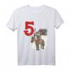 Kinder Ritter T-Shirt zum 5. Geburtstag mit Burg, Schloss und Nummer 5 - Perfektes Fantasy-Outfit für kleine Abenteurer