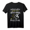Unterschätze niemals Alten Mann im Rollstuhl T-Shirt – Humorvolles Inklusionsshirt für Rollstuhlfahrer und Menschen mit Gehbehinderung