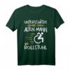 Unterschätze niemals Alten Mann im Rollstuhl T-Shirt – Humorvolles Inklusionsshirt für Rollstuhlfahrer und Menschen mit Gehbehinderung