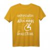 Unterschätze niemals Alten Mann im Rollstuhl T-Shirt – Humorvolles Inklusionsshirt für Rollstuhlfahrer und Menschen mit Gehbehinderung