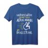 Unterschätze niemals Alten Mann im Rollstuhl T-Shirt – Humorvolles Inklusionsshirt für Rollstuhlfahrer und Menschen mit Gehbehinderung