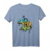 Lustiges Hip Hop Graffiti T-Shirt mit Tanz und Peace-Symbolen – Perfektes Geschenk für Hip Hop Fans und 90er Jahre Liebhaber