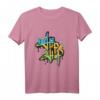 Lustiges Hip Hop Graffiti T-Shirt mit Tanz und Peace-Symbolen – Perfektes Geschenk für Hip Hop Fans und 90er Jahre Liebhaber