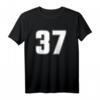 Personalisierte Trikot Nummer 37 – Siebenunddreißig Jahre alt T-Shirt für Geburtstage, Jubiläen & Sportfans