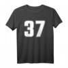 Personalisierte Trikot Nummer 37 – Siebenunddreißig Jahre alt T-Shirt für Geburtstage, Jubiläen & Sportfans