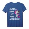 Einhorn T-Shirt Damen Beruf - Lustiges Arbeitskleidungsspruch für Krankenschwestern, Erzieherinnen, Friseure & mehr