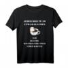 Kaffee Katze Lustiges T-Shirt für Damen & Herren - Geschenkidee für Kollegen, Arbeit & Alltag