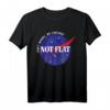 Nicht flachen keine Sorge, Wir kariert. Platz nicht Flat Earth Tee – Lustiges Astronomie- und Raumfahrt-Shirt für Wissenschafts- und Flat Earth Fans