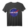 Nicht flachen keine Sorge, Wir kariert. Platz nicht Flat Earth Tee – Lustiges Astronomie- und Raumfahrt-Shirt für Wissenschafts- und Flat Earth Fans