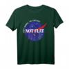 Nicht flachen keine Sorge, Wir kariert. Platz nicht Flat Earth Tee – Lustiges Astronomie- und Raumfahrt-Shirt für Wissenschafts- und Flat Earth Fans