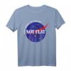 Nicht flachen keine Sorge, Wir kariert. Platz nicht Flat Earth Tee – Lustiges Astronomie- und Raumfahrt-Shirt für Wissenschafts- und Flat Earth Fans