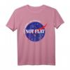 Nicht flachen keine Sorge, Wir kariert. Platz nicht Flat Earth Tee – Lustiges Astronomie- und Raumfahrt-Shirt für Wissenschafts- und Flat Earth Fans