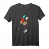 Astronaut Planeten Ballons Weltall T-Shirt – Lustiges Raumfahrt Geschenk für Astronomie- und Weltraum-Fans, Kinder und Erwachsene