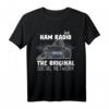 Ham Radio T-Shirt - Das ursprüngliche soziale Netzwerk für Amateurfunker mit Wellenlängensignalen, lustiges Design für Funkenthusiasten