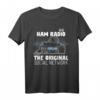 Ham Radio T-Shirt - Das ursprüngliche soziale Netzwerk für Amateurfunker mit Wellenlängensignalen, lustiges Design für Funkenthusiasten