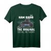 Ham Radio T-Shirt - Das ursprüngliche soziale Netzwerk für Amateurfunker mit Wellenlängensignalen, lustiges Design für Funkenthusiasten