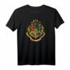 HapOwl Harry Potter Hogwarts School Crest T-Shirt – Offiziell lizenziertes Fan-Shirt für Fans und Sammler