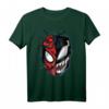 Marvel Spider-Man Peter Venom Split Face T-Shirt - Offiziell Lizenzierte Superhelden Kleidung für Fans
