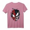 Marvel Spider-Man Peter Venom Split Face T-Shirt - Offiziell Lizenzierte Superhelden Kleidung für Fans
