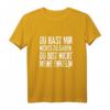 Opa Spruch T-Shirt - Lustiges Geschenk für Großvater zum Geburtstag mit witzigem Spruch 'Du hast mir nichts zu sagen, du bist nicht meine Enkelin'