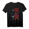 AC/DC Angus Rockin T-Shirt – Klassisches Bandshirt mit doppelt genähtem Saum für Rockfans