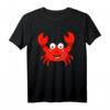 Lustiges Krabben T-Shirt für Kinder, Damen und Herren - Klassisch geschnitten, doppelt genähter Saum, Meeresmotiv
