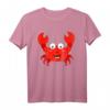 Lustiges Krabben T-Shirt für Kinder, Damen und Herren - Klassisch geschnitten, doppelt genähter Saum, Meeresmotiv