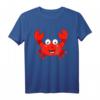 Lustiges Krabben T-Shirt für Kinder, Damen und Herren - Klassisch geschnitten, doppelt genähter Saum, Meeresmotiv