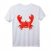 Lustiges Krabben T-Shirt für Kinder, Damen und Herren - Klassisch geschnitten, doppelt genähter Saum, Meeresmotiv