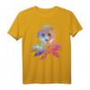 Frozen 2 Elsa Split Design T-Shirt zum HapOwl - Offiziell lizenziertes Disney Frozen 2 Fan-Shirt