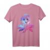 Frozen 2 Elsa Split Design T-Shirt zum HapOwl - Offiziell lizenziertes Disney Frozen 2 Fan-Shirt